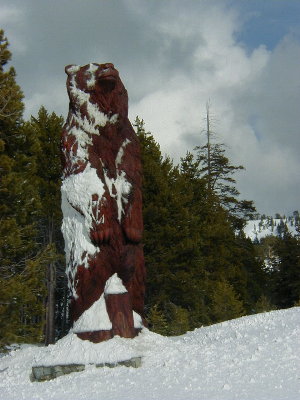 [ Bear Valley entrance statue ]
