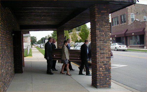 [ Leaving th e Funeral Home ]