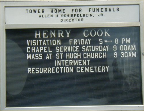 [ Tower Funeral Home Marquee ]